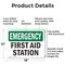 Signmission First Aid Station, 18 in W x Rectangle, Aluminum OS-2PACK-EM-A-1218-L-10381 - alternate 3